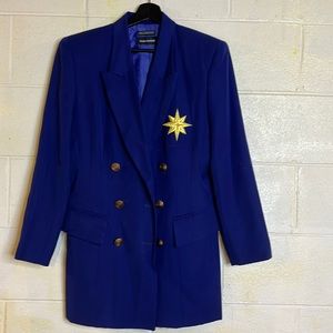 Two piece Purple with Gold accent suit